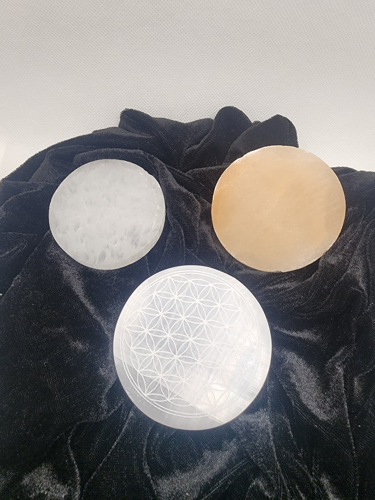 Satin Spar Selenite Plate