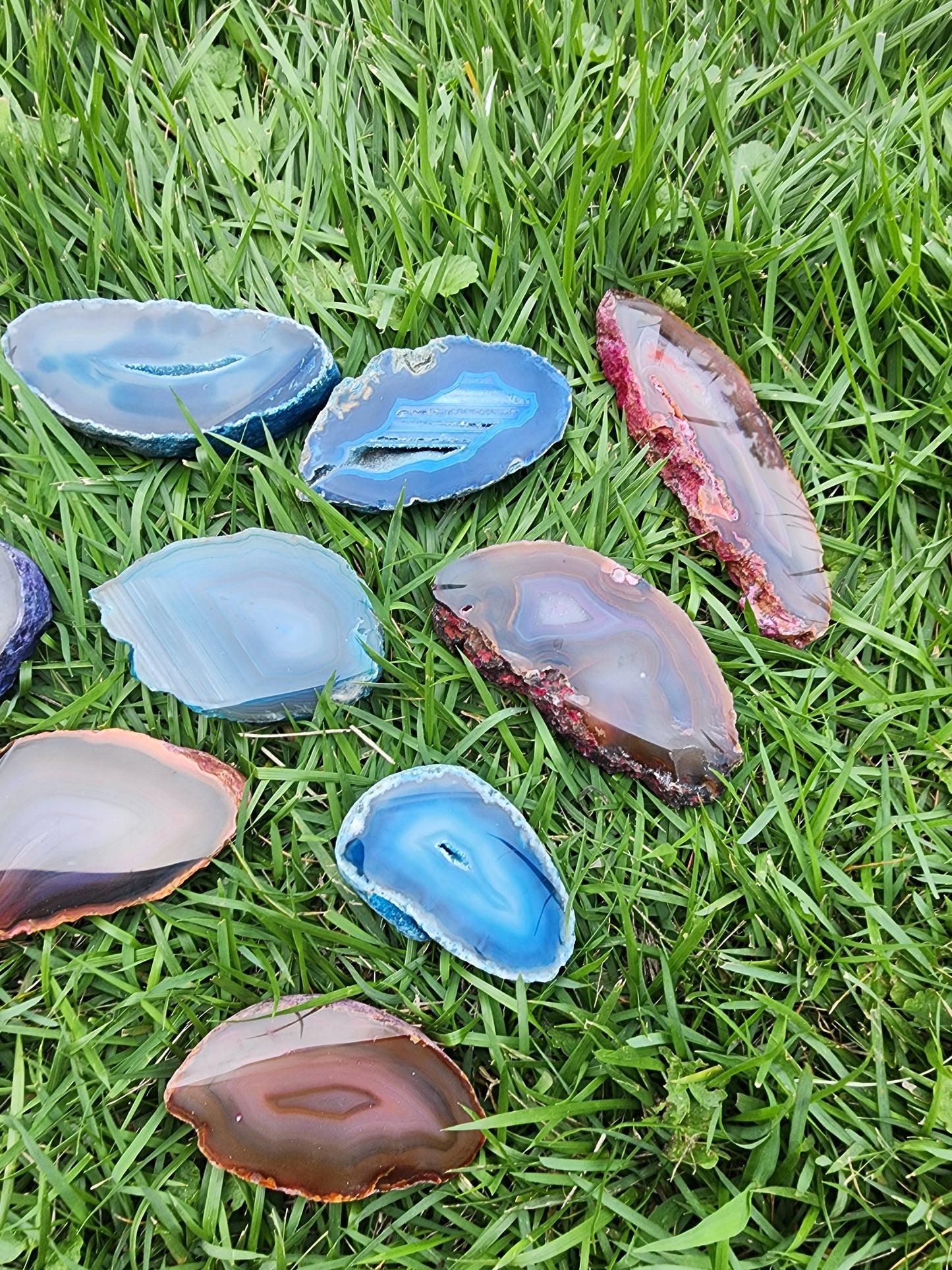 Dyed Agate Display