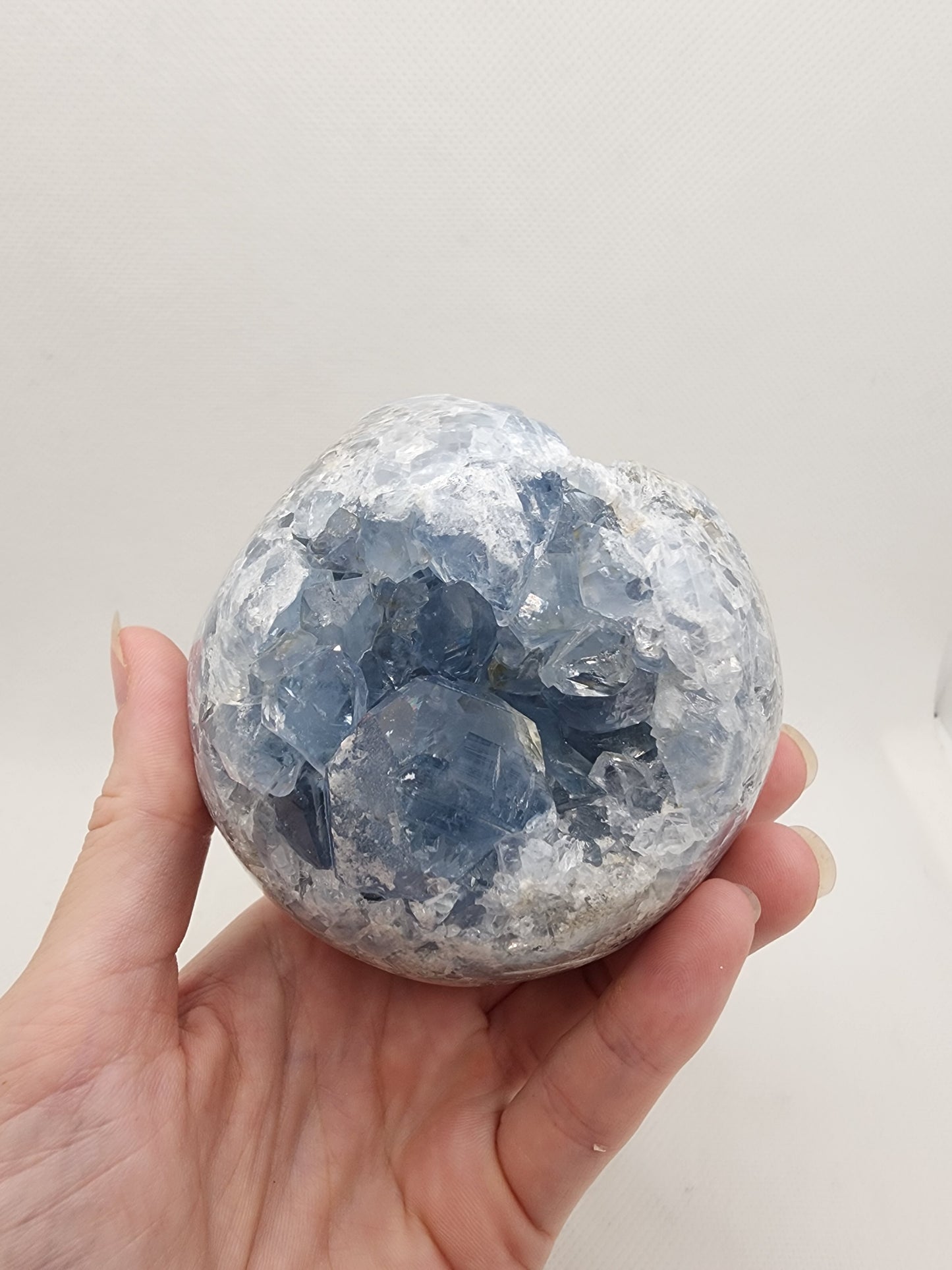 Celestite Geode Sphere