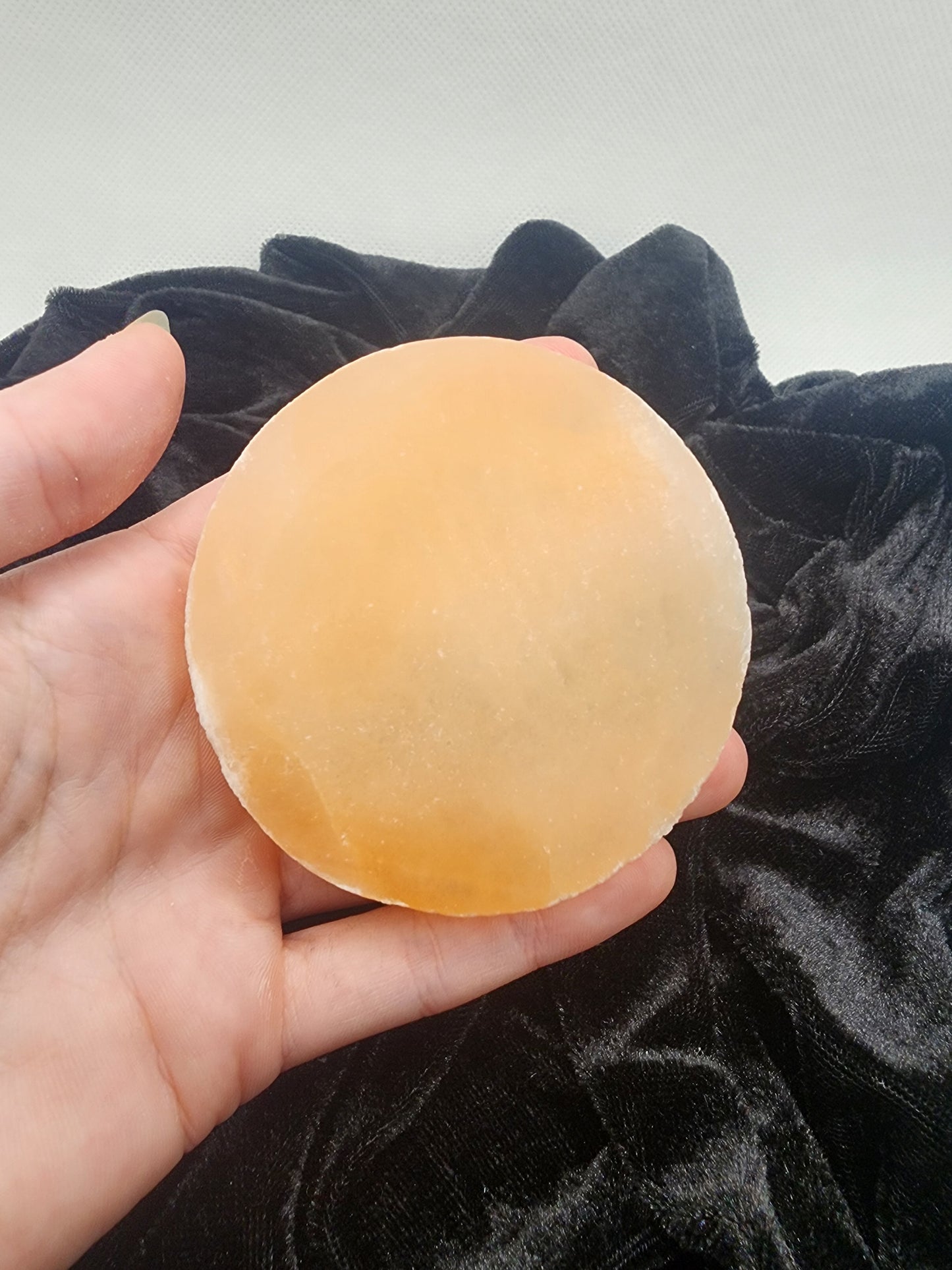 Satin Spar Selenite Plate