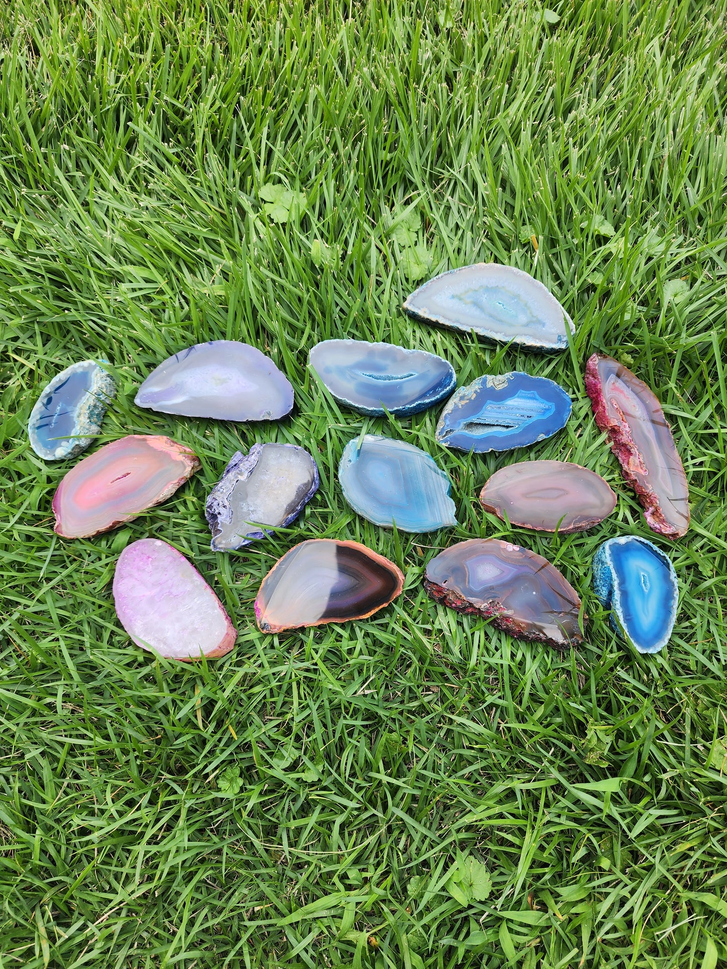 Dyed Agate Display