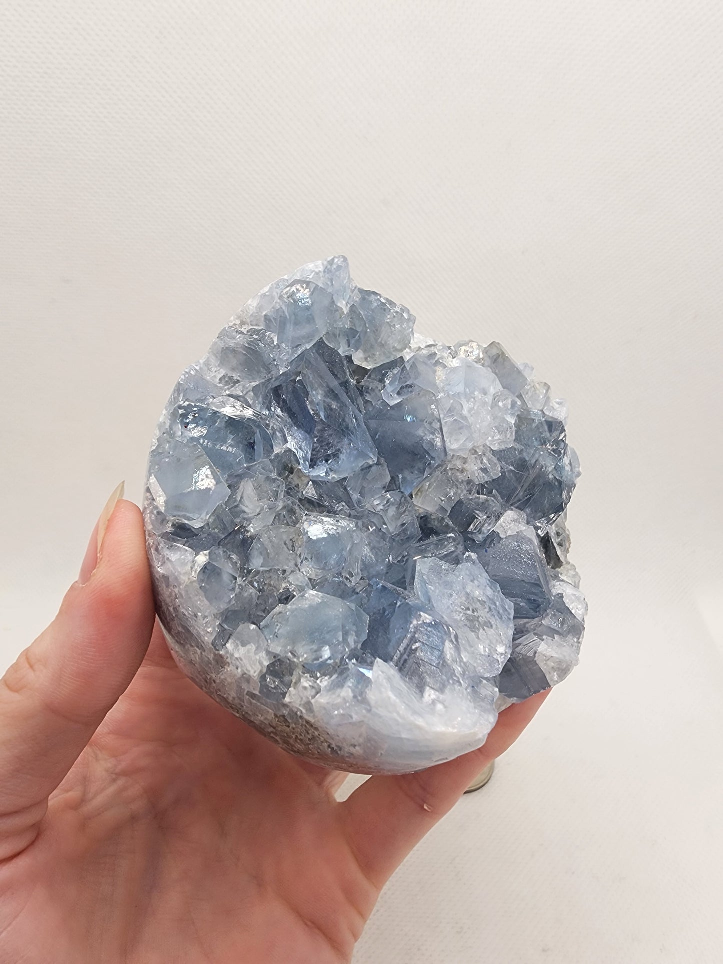 Celestite Geode Sphere