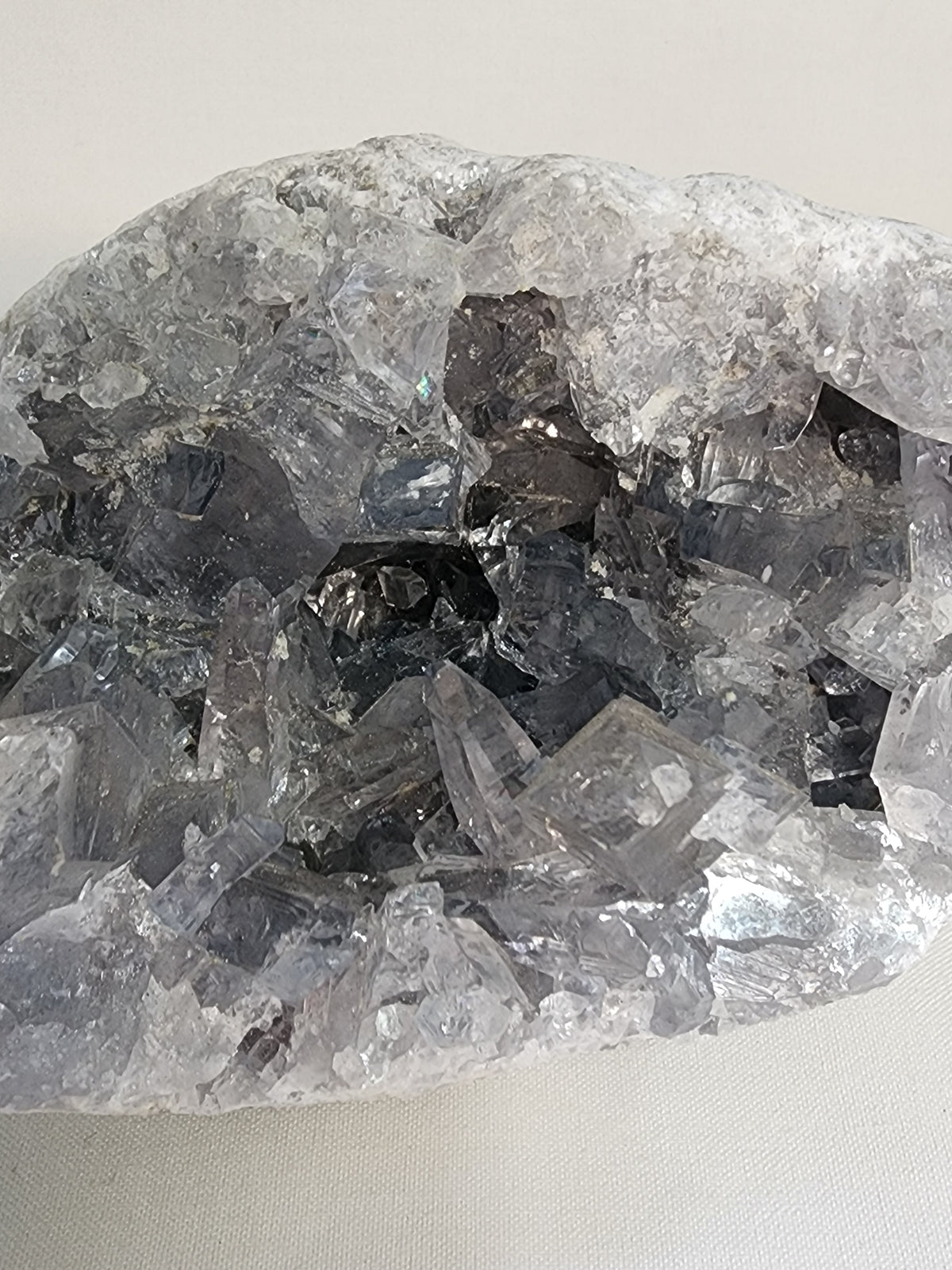 Celestite Geode 4.4lb Cluster
