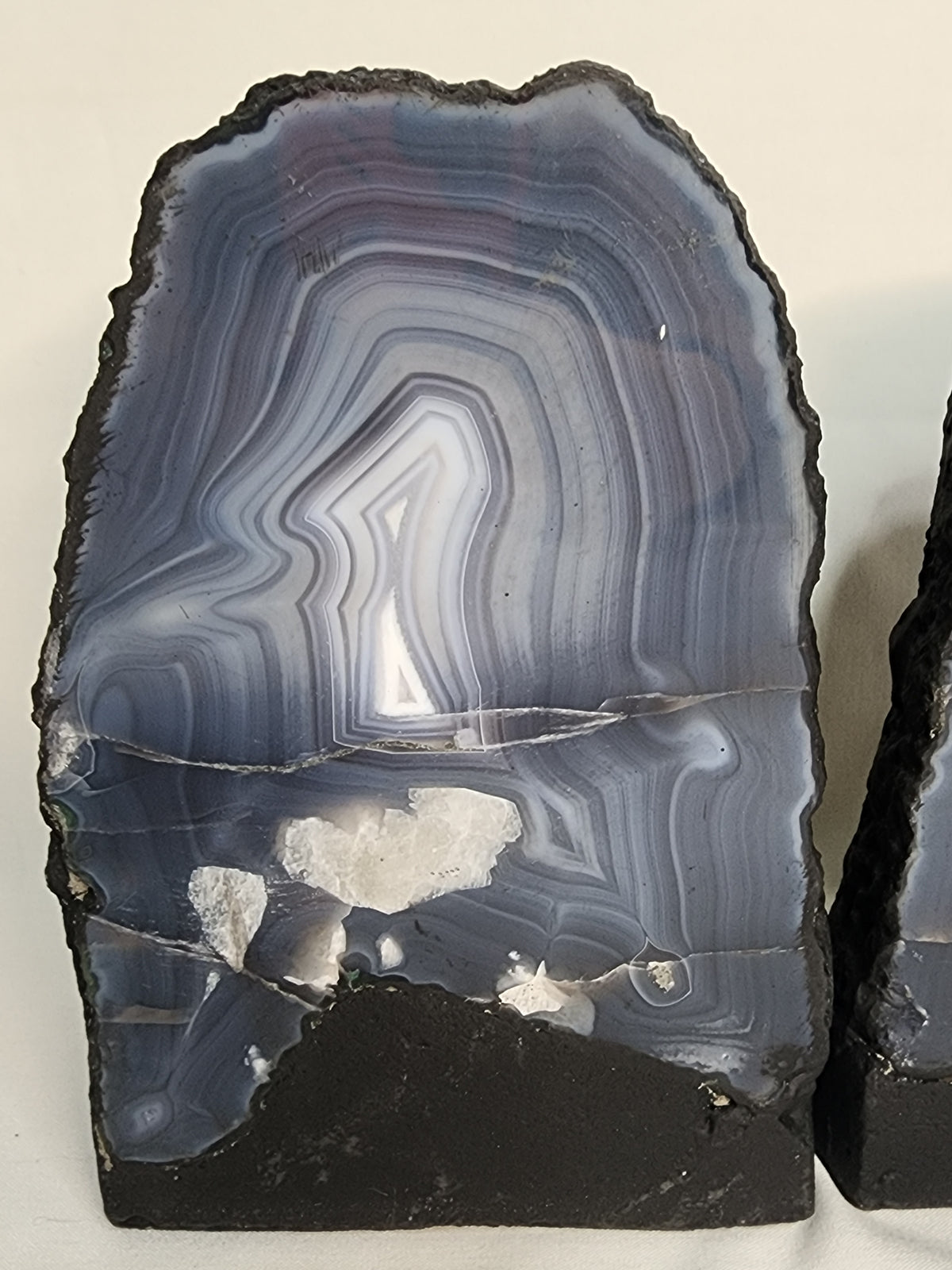 Blue Agate Cathedral Pair