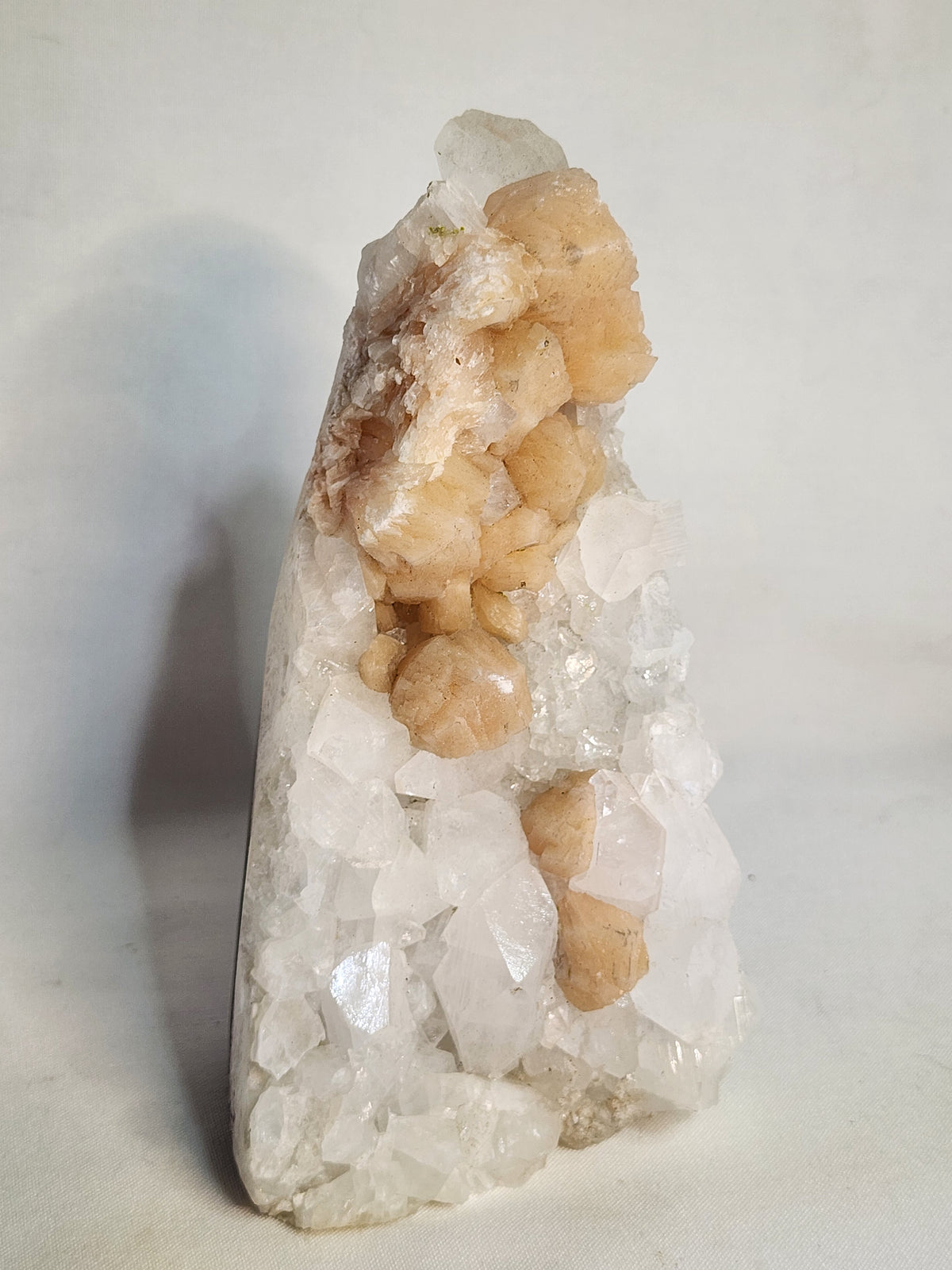 Apophylite with Peach Stilbite Specimen
