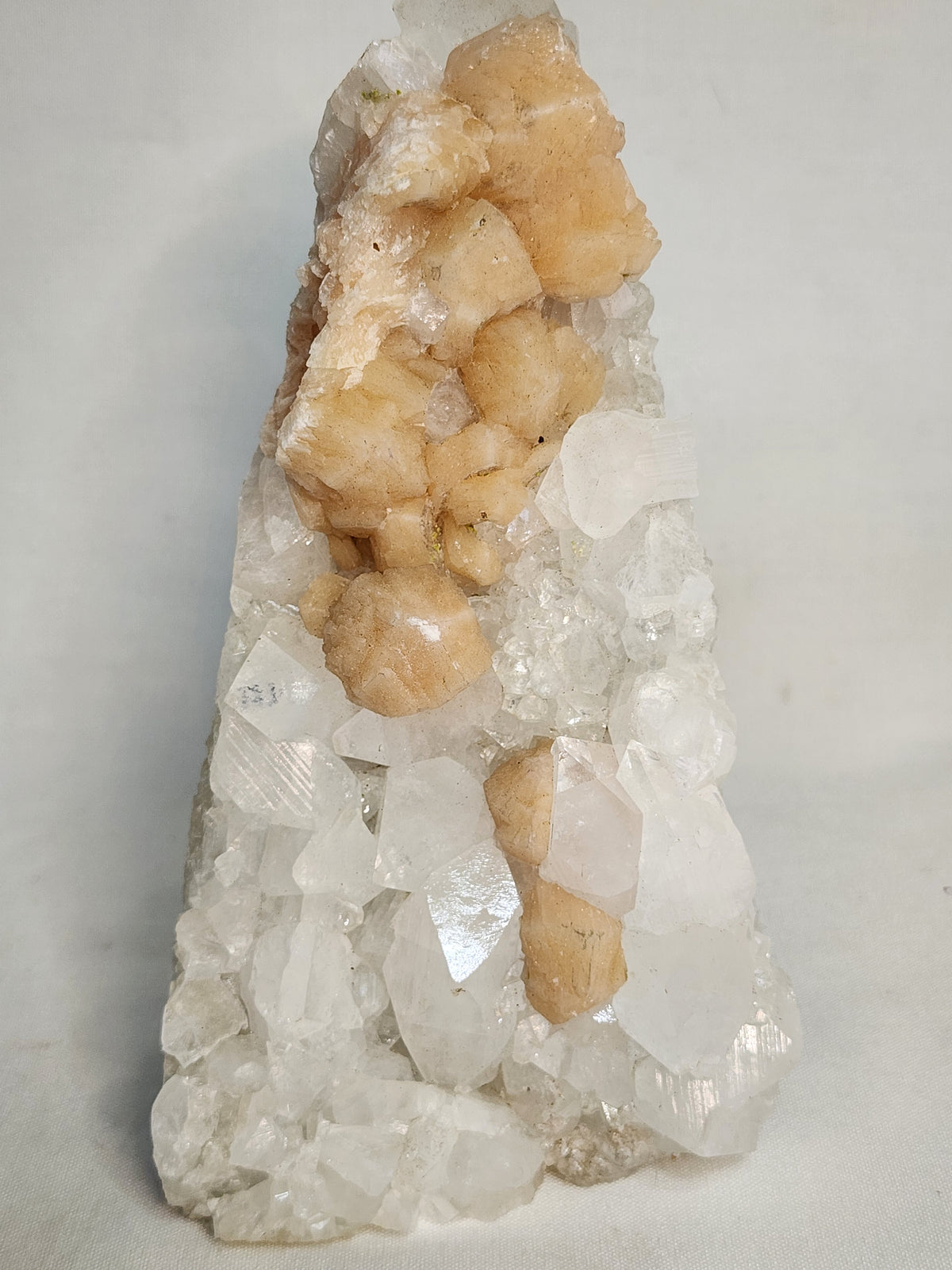 Apophylite with Peach Stilbite Specimen