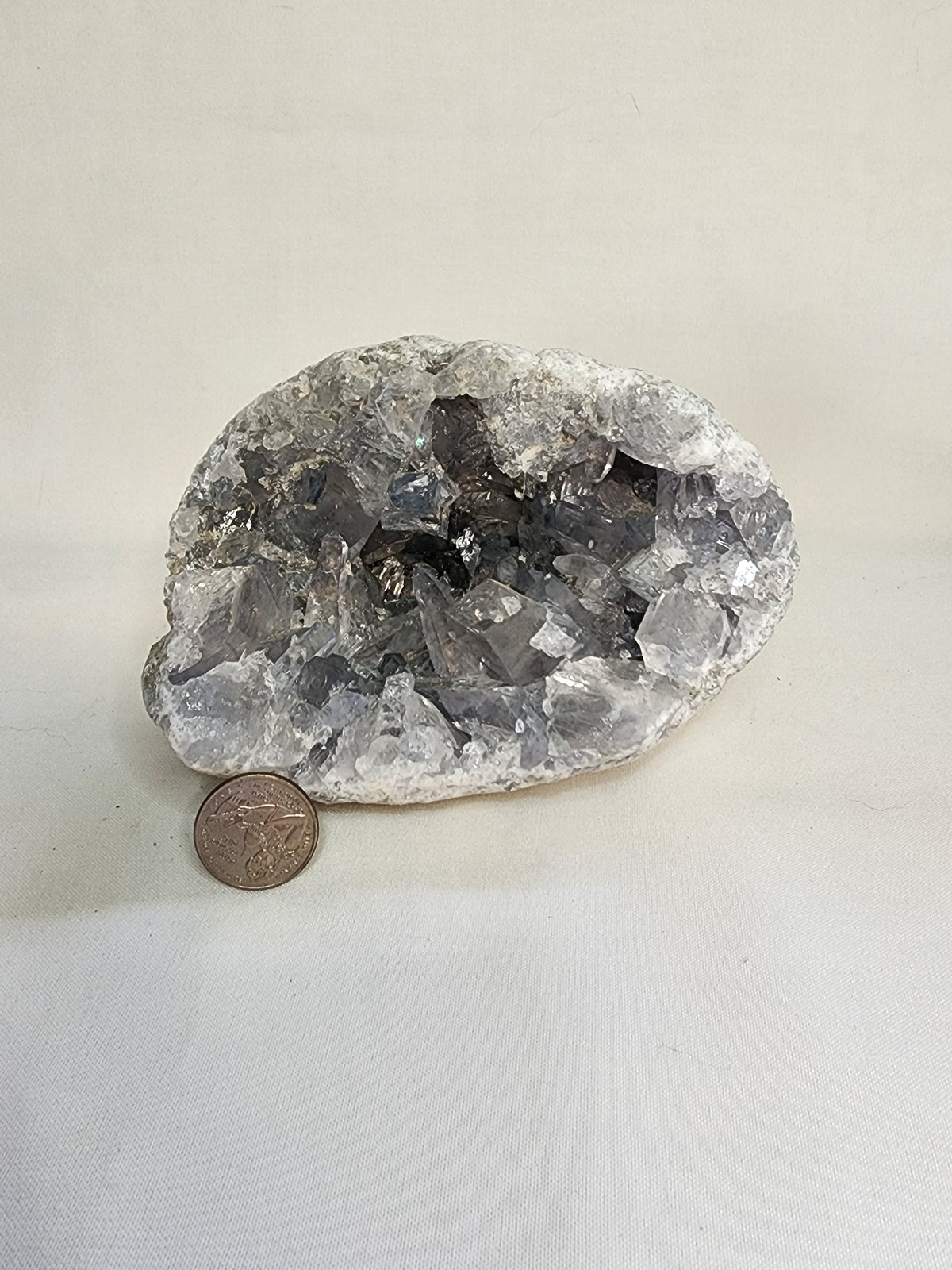 Celestite Geode 4.4lb Cluster