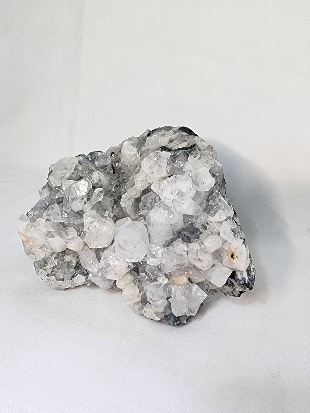 Apophylite Specimen with Calcite