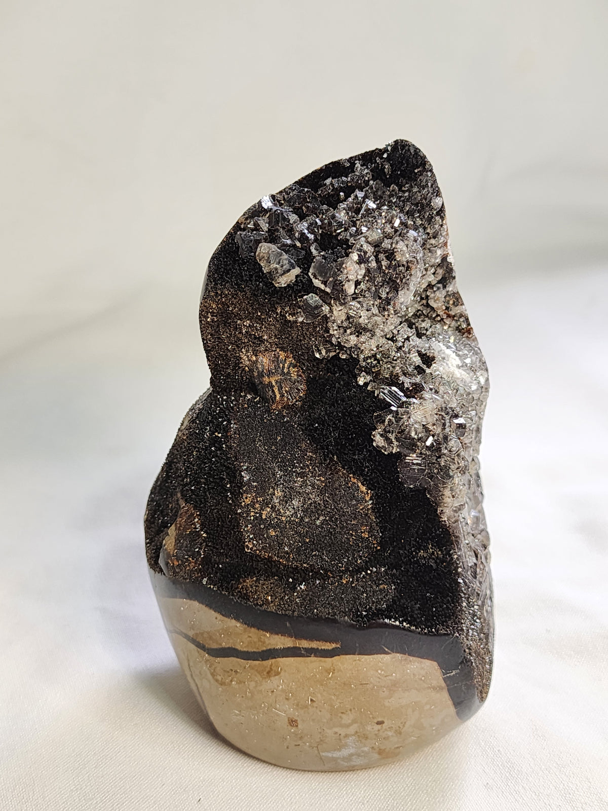 Black Septarian 2lb Freeform with Calcite Growth