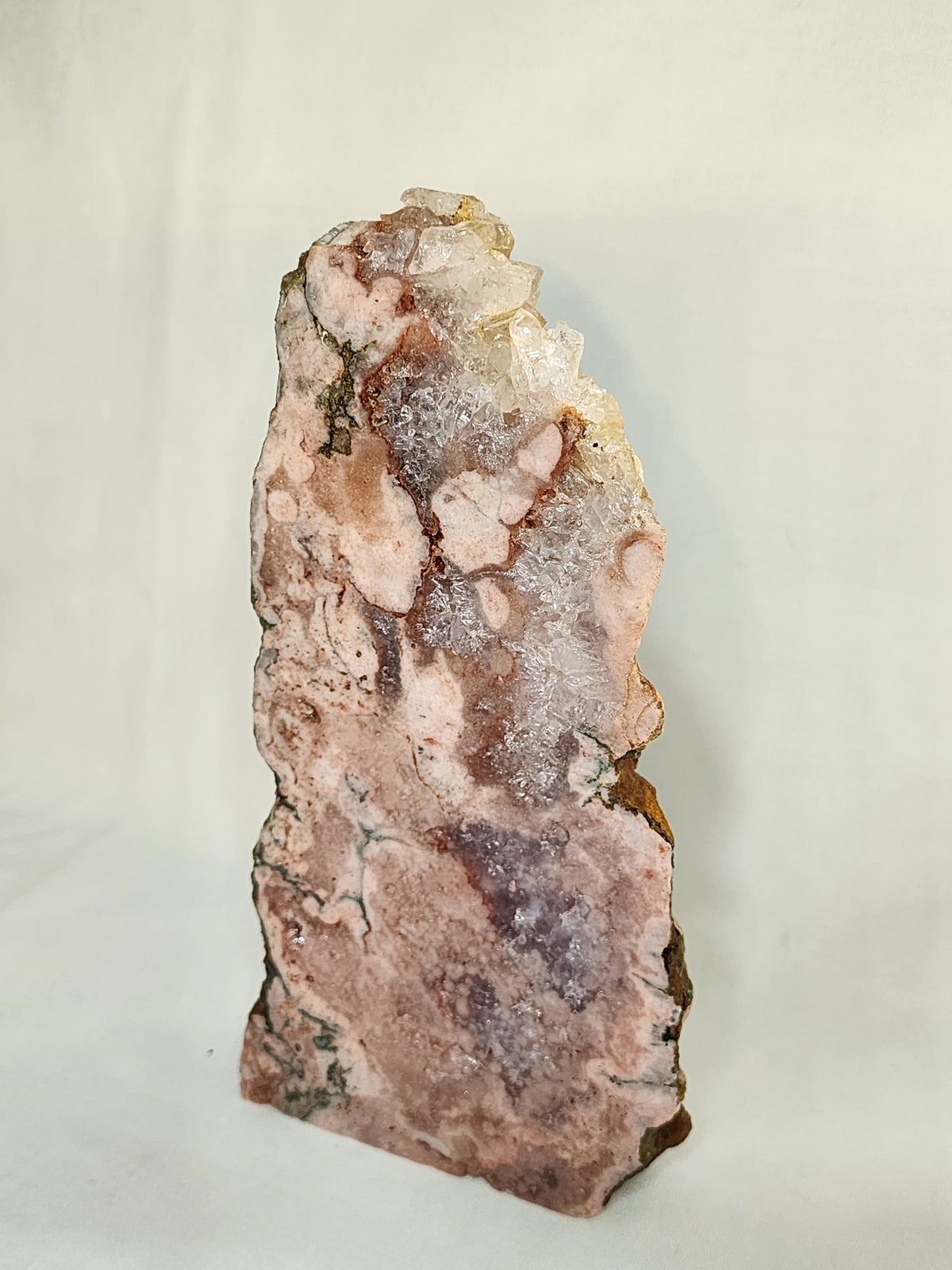 Pink Amethyst Freeform with Quartz