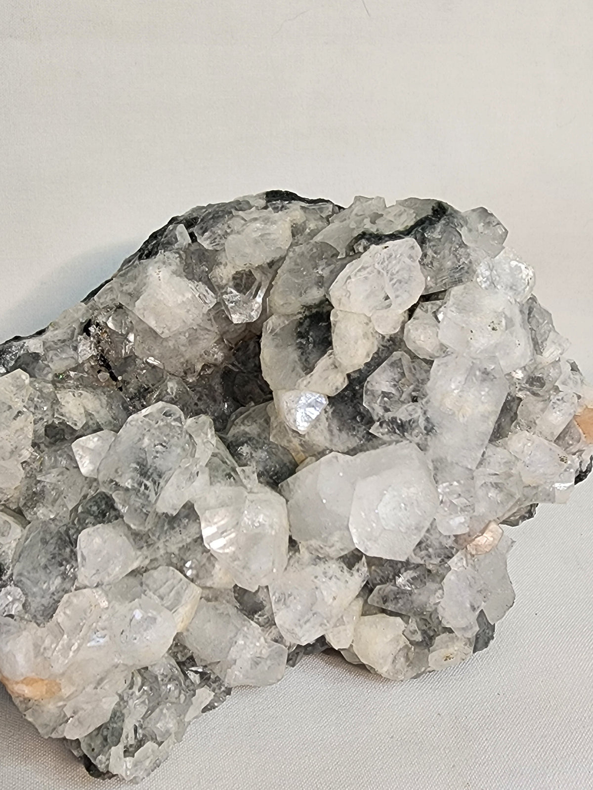 Apophylite Specimen with Calcite