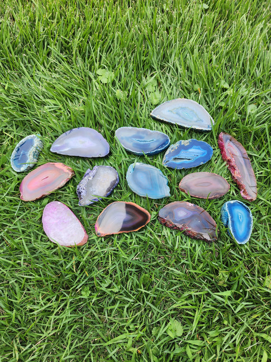 Dyed Agate Display