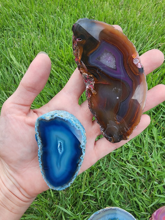 Dyed Agate Display