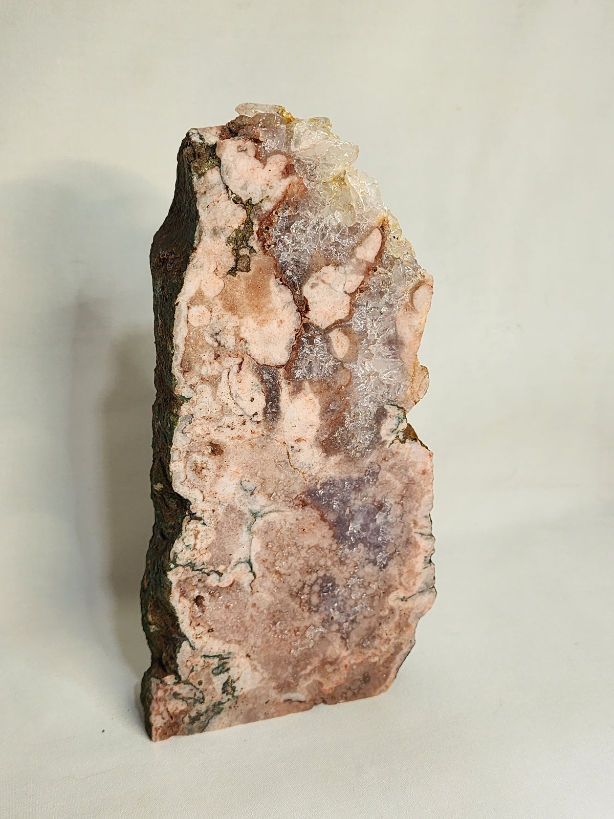 Pink Amethyst Freeform with Quartz
