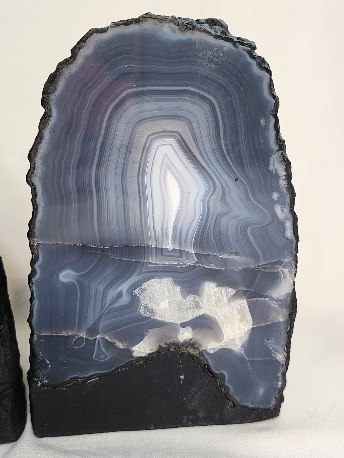 Blue Agate Cathedral Pair