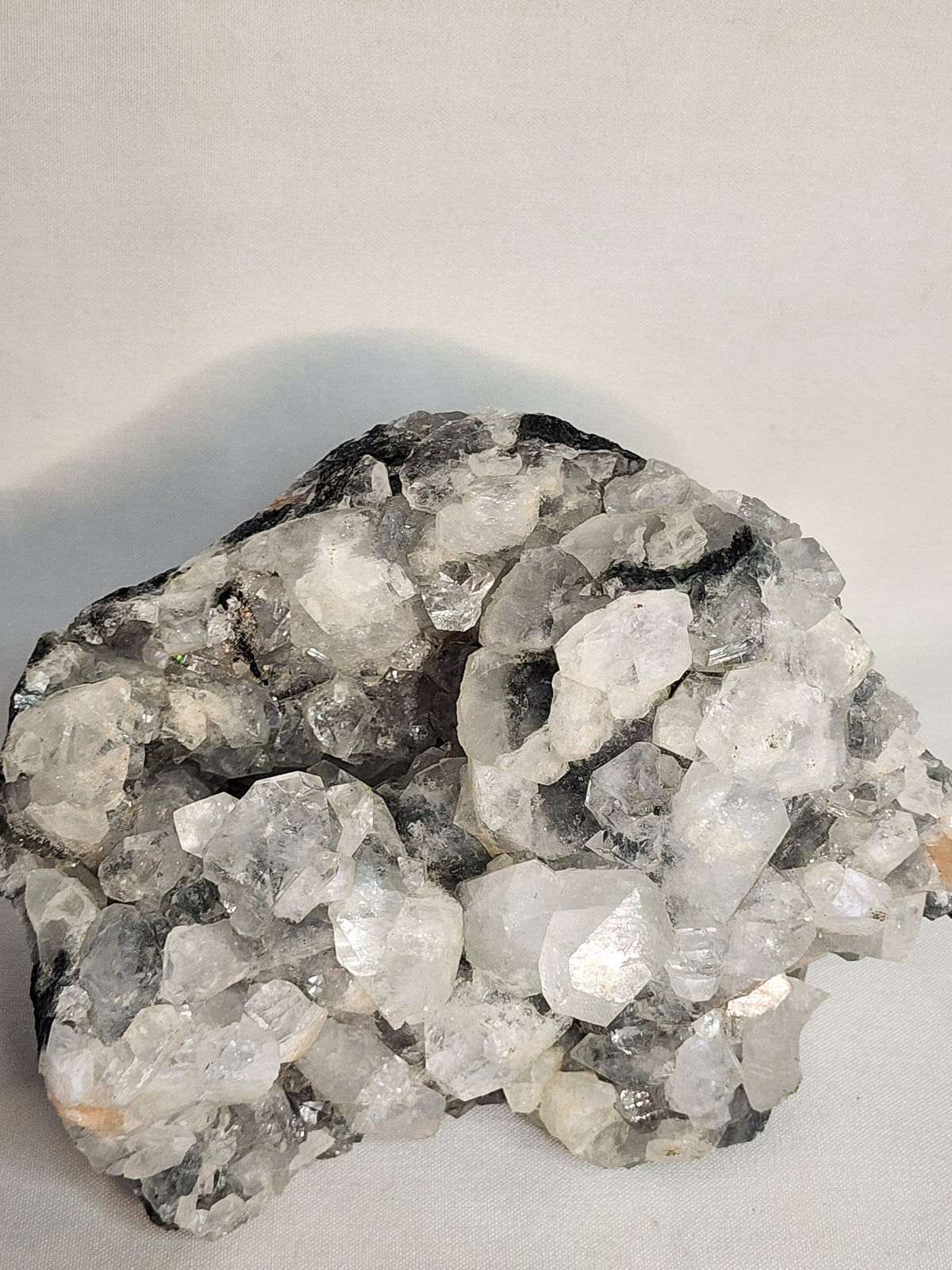 Apophylite Specimen with Calcite