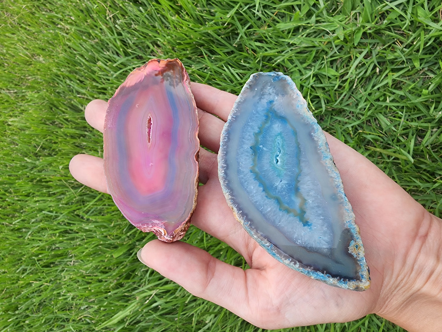 Dyed Agate Display