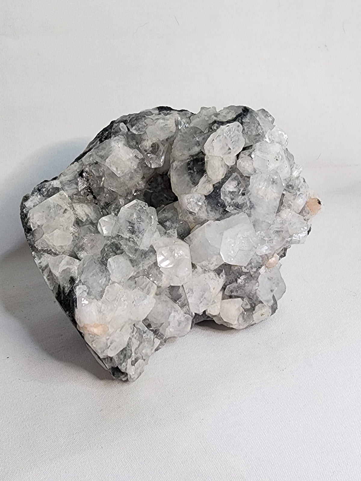 Apophylite Specimen with Calcite