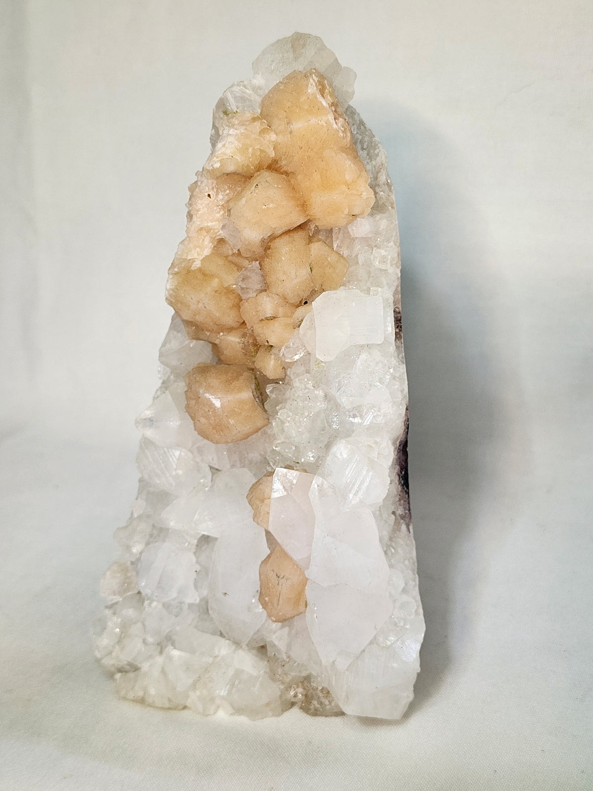 Apophylite with Peach Stilbite Specimen