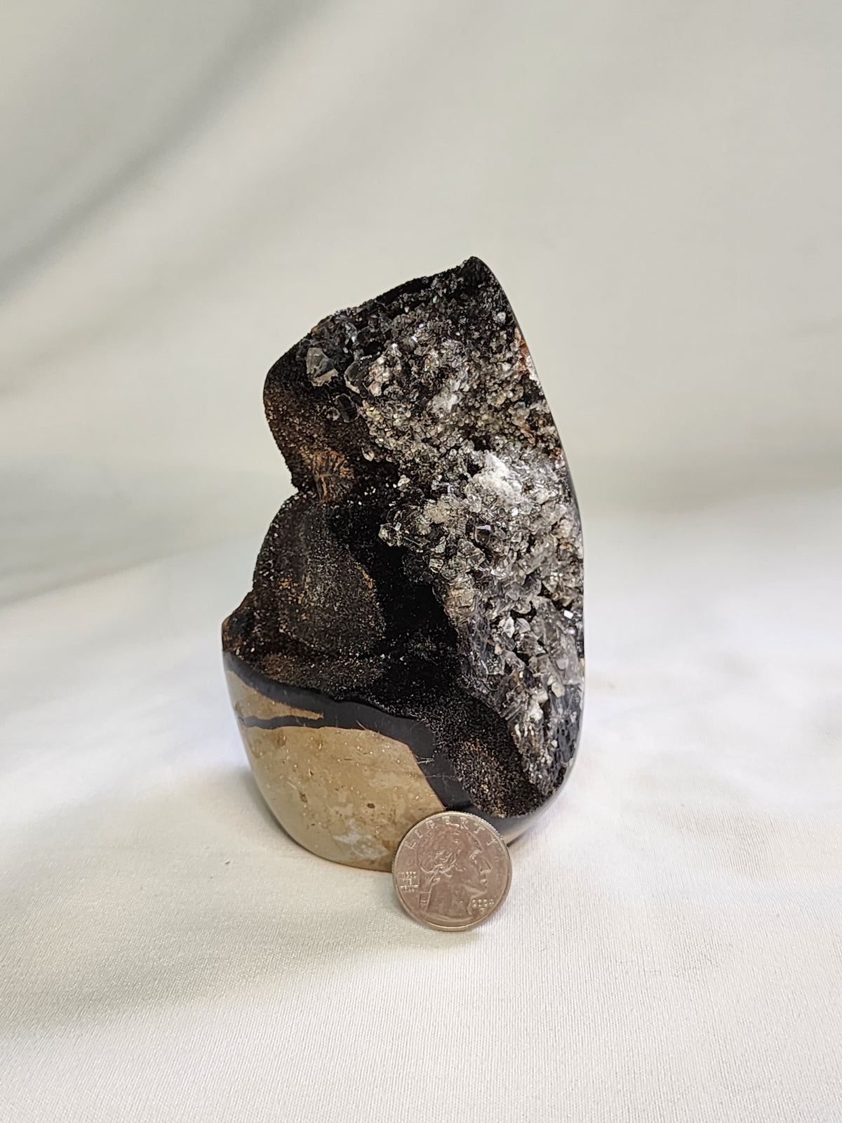 Black Septarian 2lb Freeform with Calcite Growth