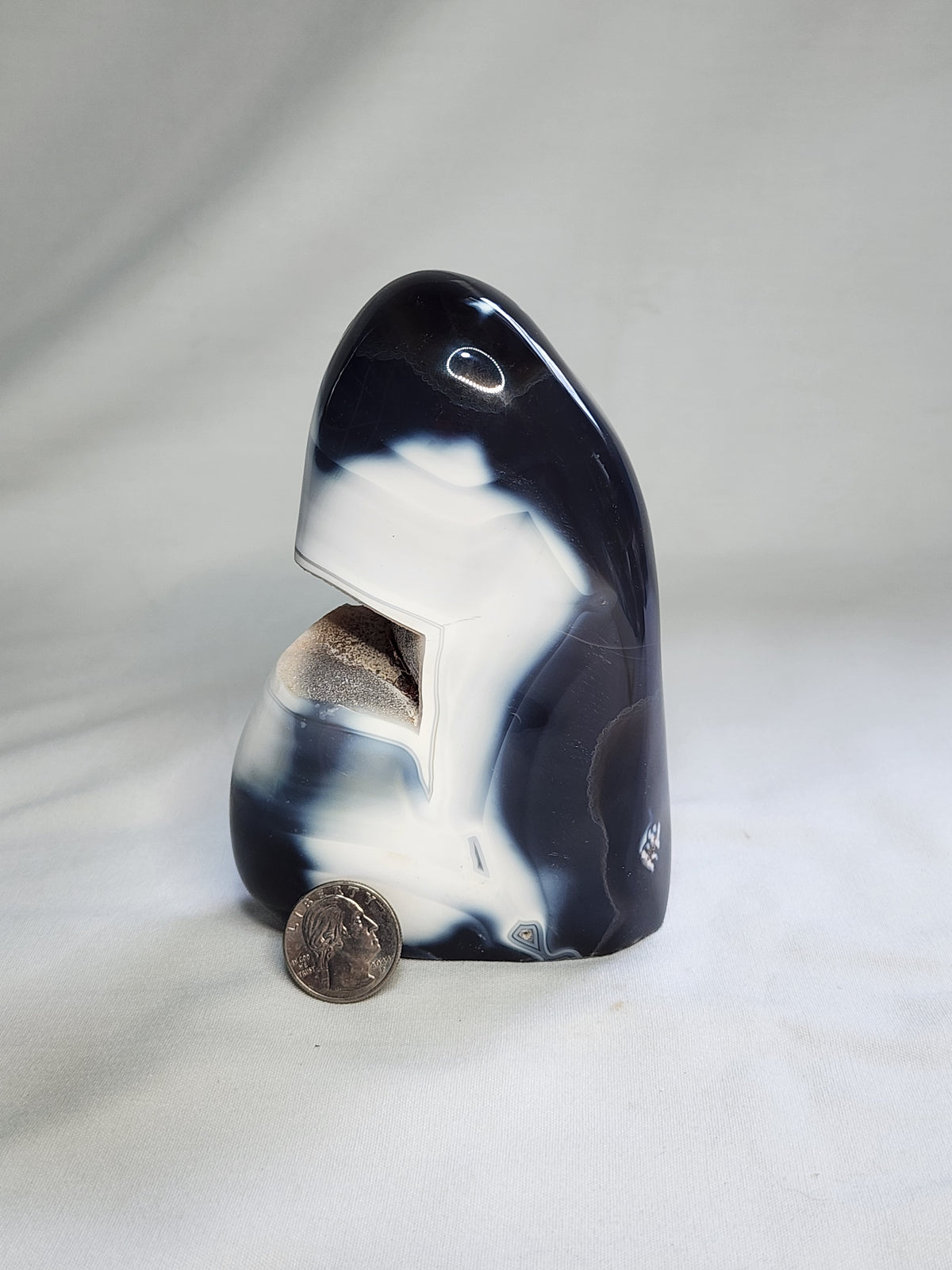 Orca Agate 2.2lb Freeform with open Druzy