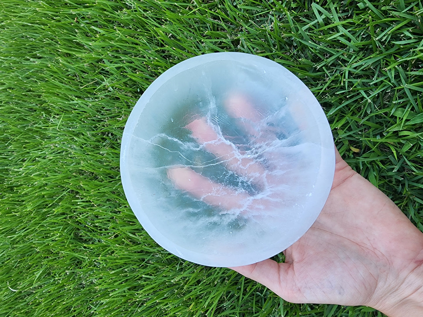 Satin Spar Selenite Dish 1pc